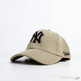 NY New Era Black Logo Beige Cap - Photo 1