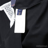 L*V White Fur Logo Black T-Shirt - Photo 4