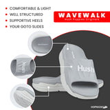 Hush Puppies Wave-walk Thunder Slides (Grey). - Photo 1