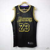 NBA Los Angeles Lakers No.23 James Black Jersey - Photo 1