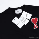 Ami Large Heart Black T-shirt - Photo 4
