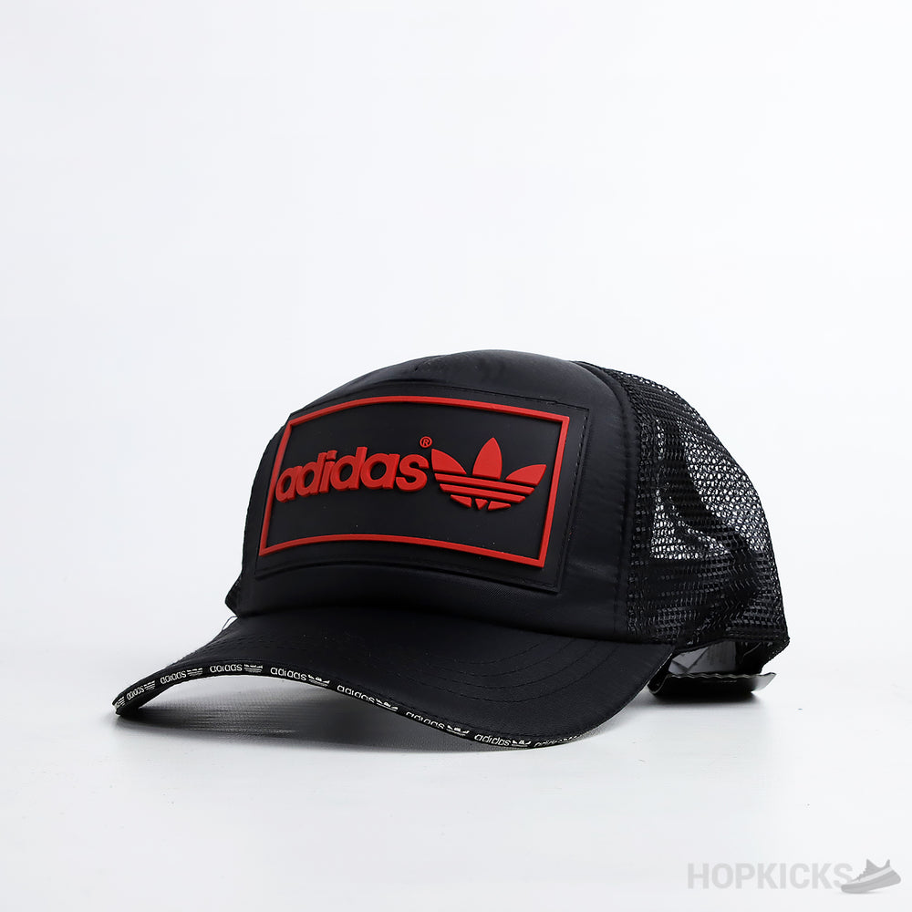Adidas Trefoil Rubber Logo Trucker Cap