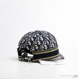 Dior Oblique Striped Logo Navy Cap - Photo 2