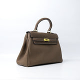 Hermès Kelly Sellier 20 Grey Epsom Gold Hardware (Dot Perfect) - Photo 3