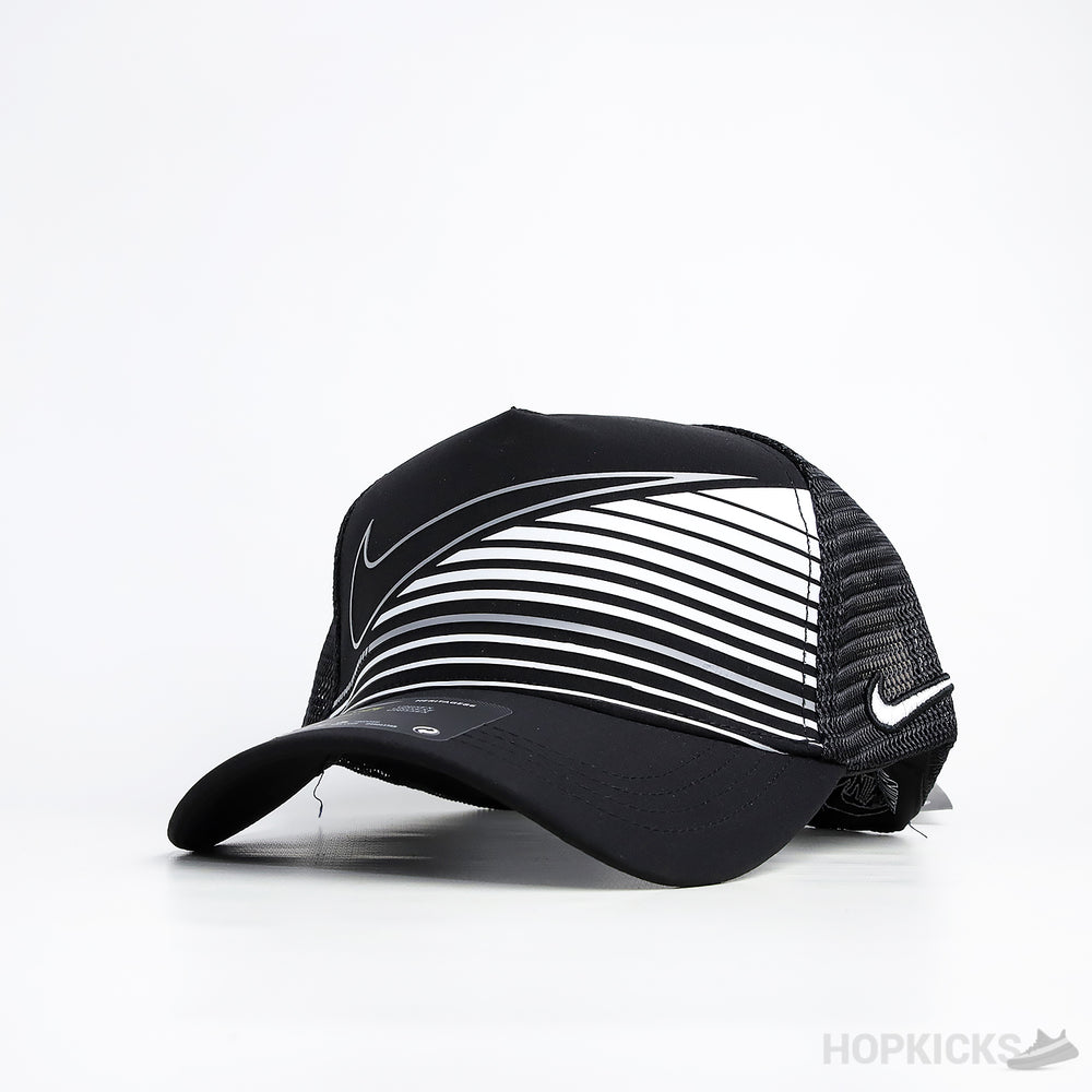 Nike Tech Swoosh Black Trucker Cap