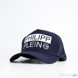 Philipp Plein Silver Logo Trucker Cap - Photo 1