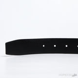 F*rragamo Engraved Buckle Silver Black Belt - Photo 3