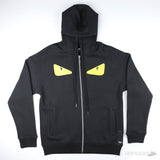 Fendi Bag Bugs Eyes Rubber Eyes Zipper Hoodie Black - Photo 1