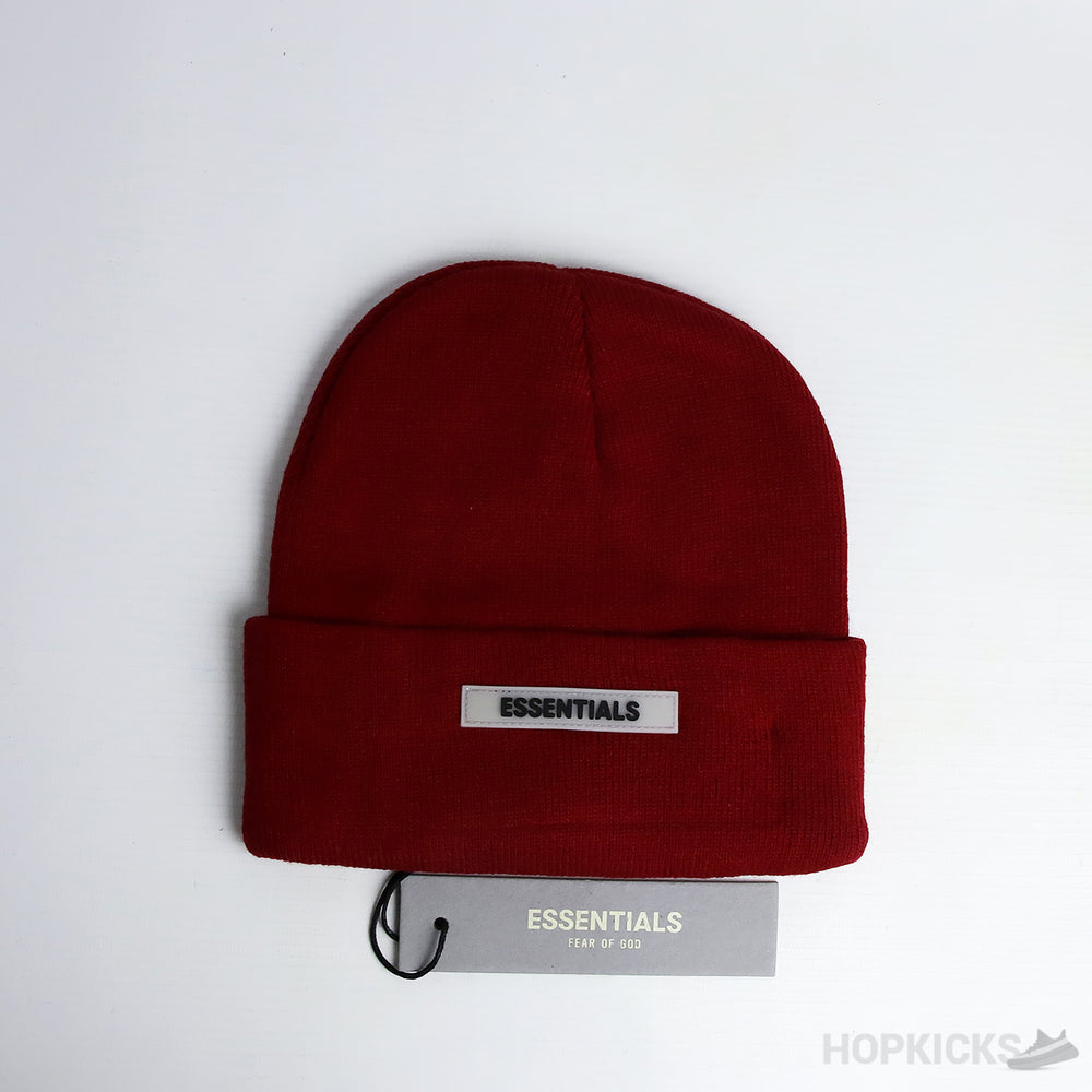 FOG Essentials Red Beanie