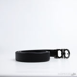 F*rragamo Gancini Buckle Black Belt - Photo 2