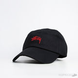 Stussy Red Logo Black Cap - Photo 1