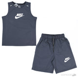 Nike Dark Grey Tank and Shorts Set - Photo 1