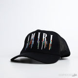 Amiri Paint Drip Logo Black Cap - Photo 1