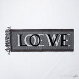Loewe - Scarf In Wool & Cashmere - Grey - Photo 1