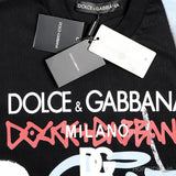 D&G Graffiti Print Cotton Black T-Shirt - Photo 4