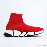 Bale*ciaga Speed 2.0 Sock Sneaker Red White Black - Photo 5