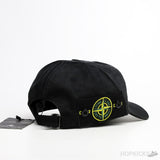 Stone Island Side Patch Logo Black Cap - Photo 2