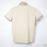 B*rberry Vintage Check Cotton Polo Shirt Beige - Photo 4