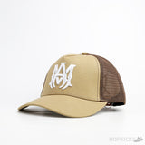 Amiri MA White Logo Light Brown Cap - Photo 1