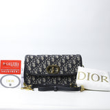 Small 30 Montaigne Avenue Bag Blue (Dot Perfect) - Photo 4