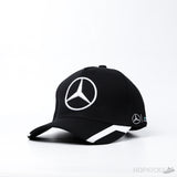 Mercedes Baseball White Curve Black Cap - Photo 1