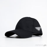 Prada Side Triangle Logo Black Cap - Photo 1