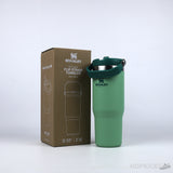 Classic Iceflow Flip Straw Tumbler Dark Green (887mL) (Dot Perfect) - Photo 3