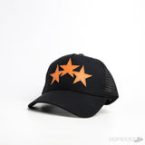 Amiri 3 Orange Star Trucker Cap - Photo 1