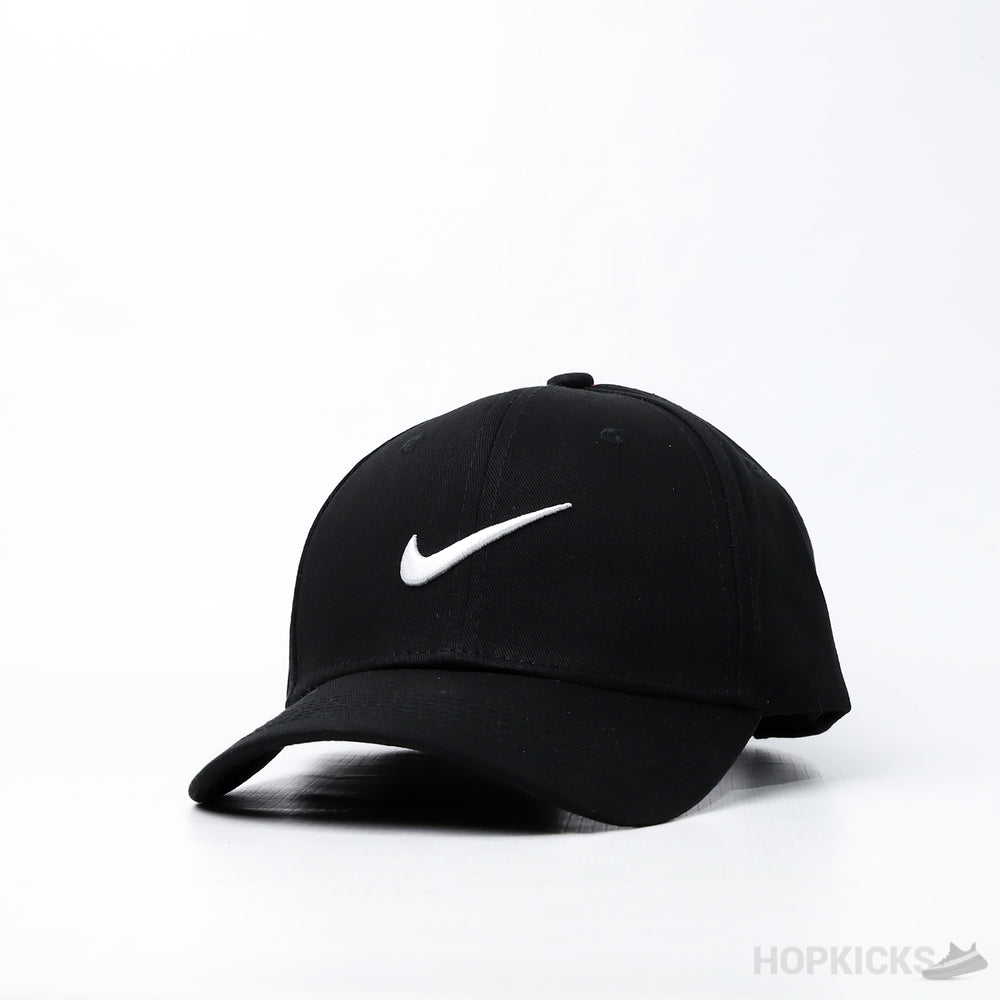 Nike Embroidered Front Logo Black Cap