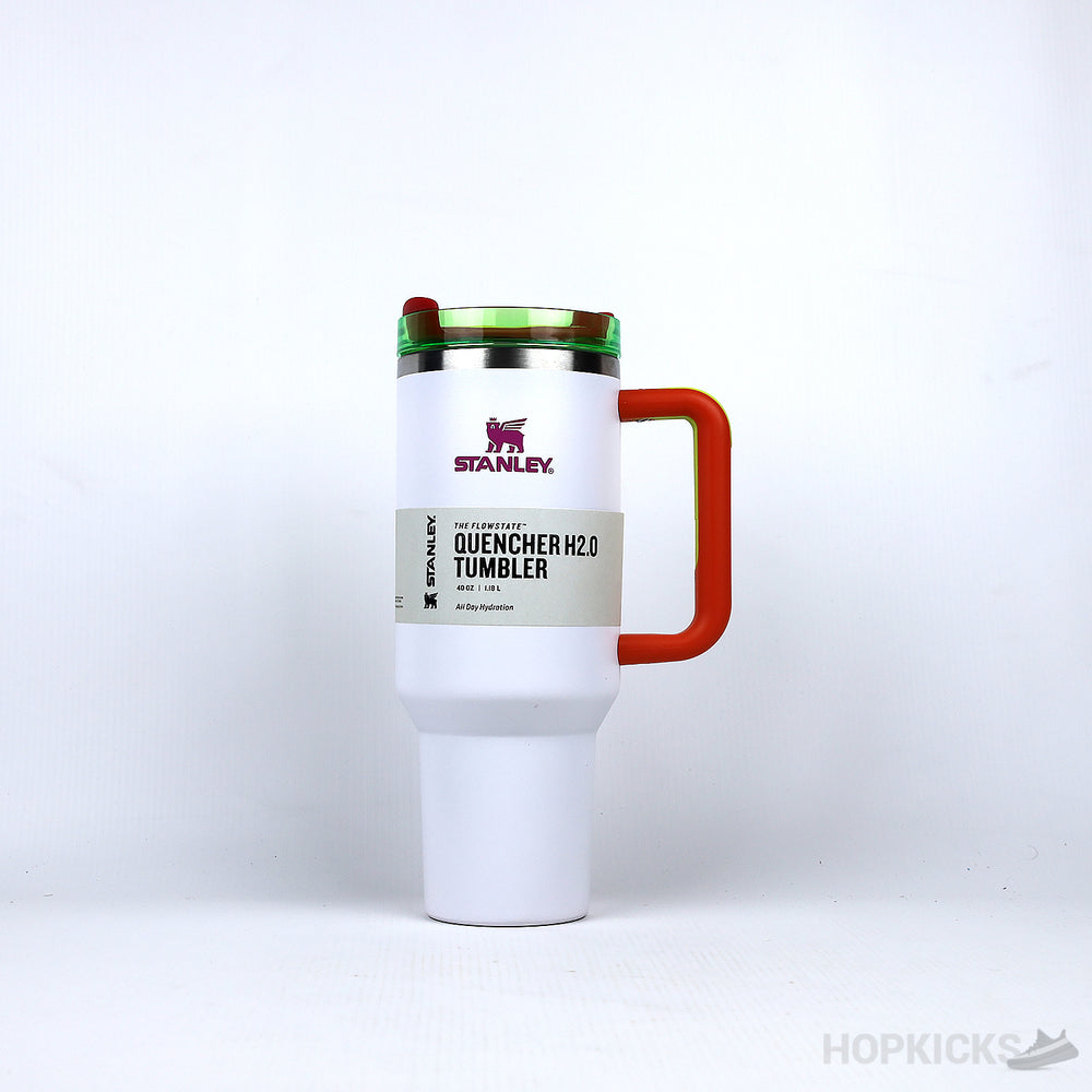 Quencher H2.0 Flowstate Tumbler White Neon Barbie Pink (1.18L) (Premium Batch)