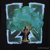 Off-White Tree Logo Black T-Shirt - Photo 3