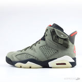 Nike Air Jordan 6 Travis Scott Olive Suede (Dot Perfect) - Photo 1