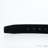 B*rberry Vintage Black Check Leather Belt - Photo 3