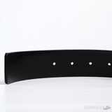 GG Black Logo Buckle Leather Black Belt - Photo 3