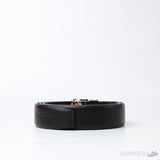 Ferragamo Ganici Gold Buckle Black Belt - Photo 2