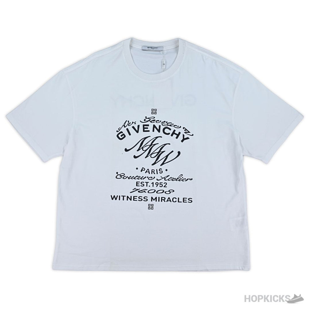 GIVENCHY Logo Print Cotton White T-Shirt (Imported Premium Finish)