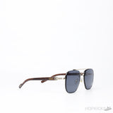 Cartier Men's Double-bar Gold Frame Sunglasses - Photo 2
