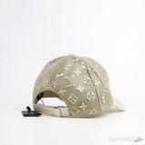 LV Monogram Beige Cap - Photo 2