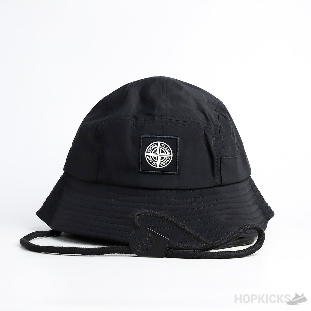Stone Island Fisherman Bucket Black Hat