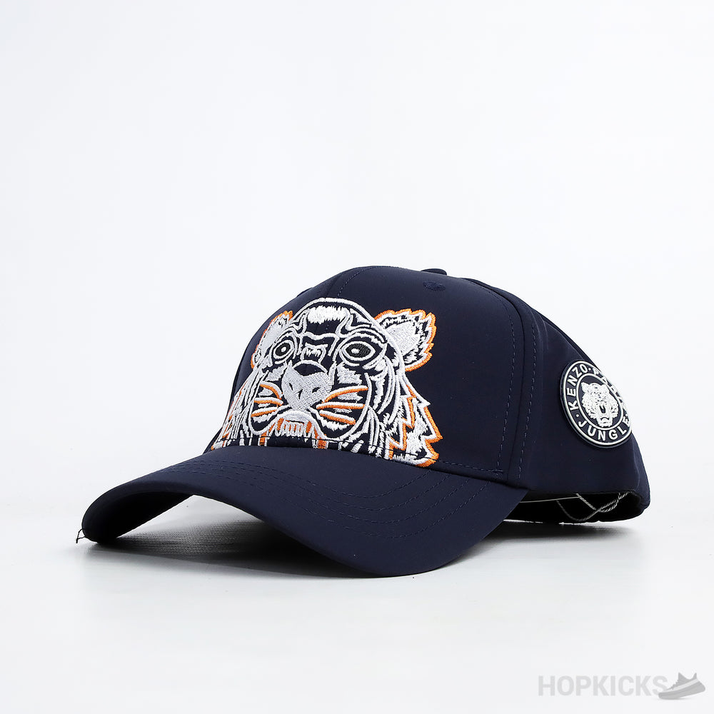 Kenzo Lion Logo Trucker Black Cap