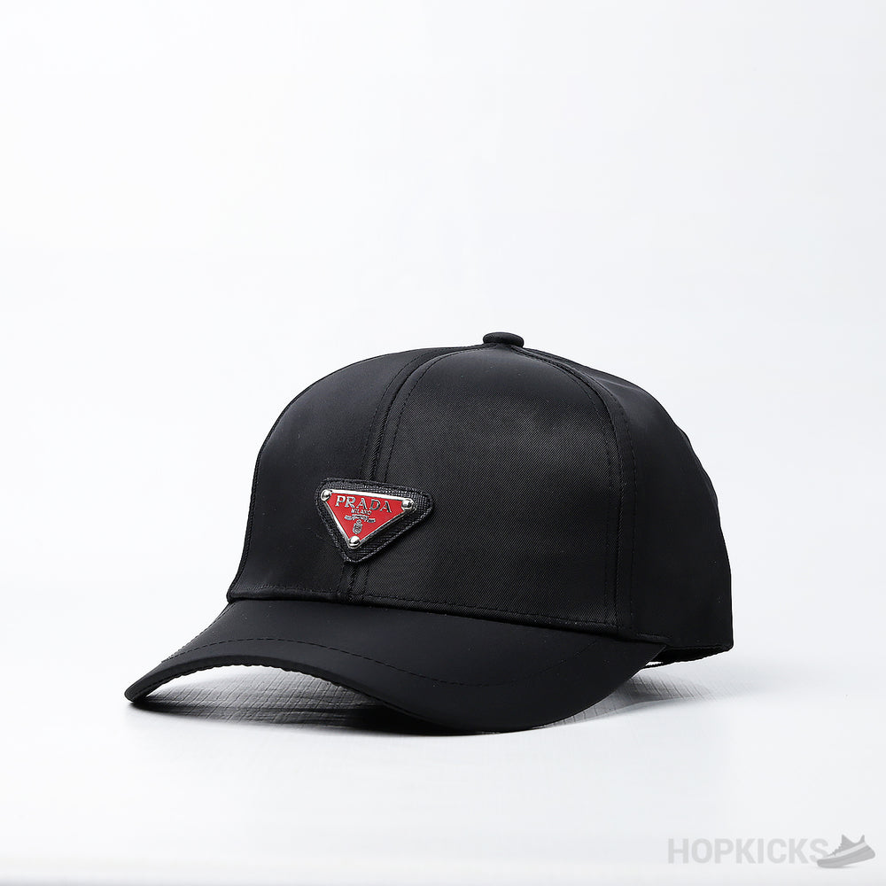 Prada Red Logo Cap
