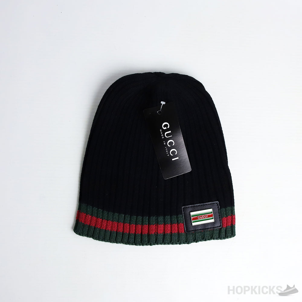Gucci Flag Black Beanie