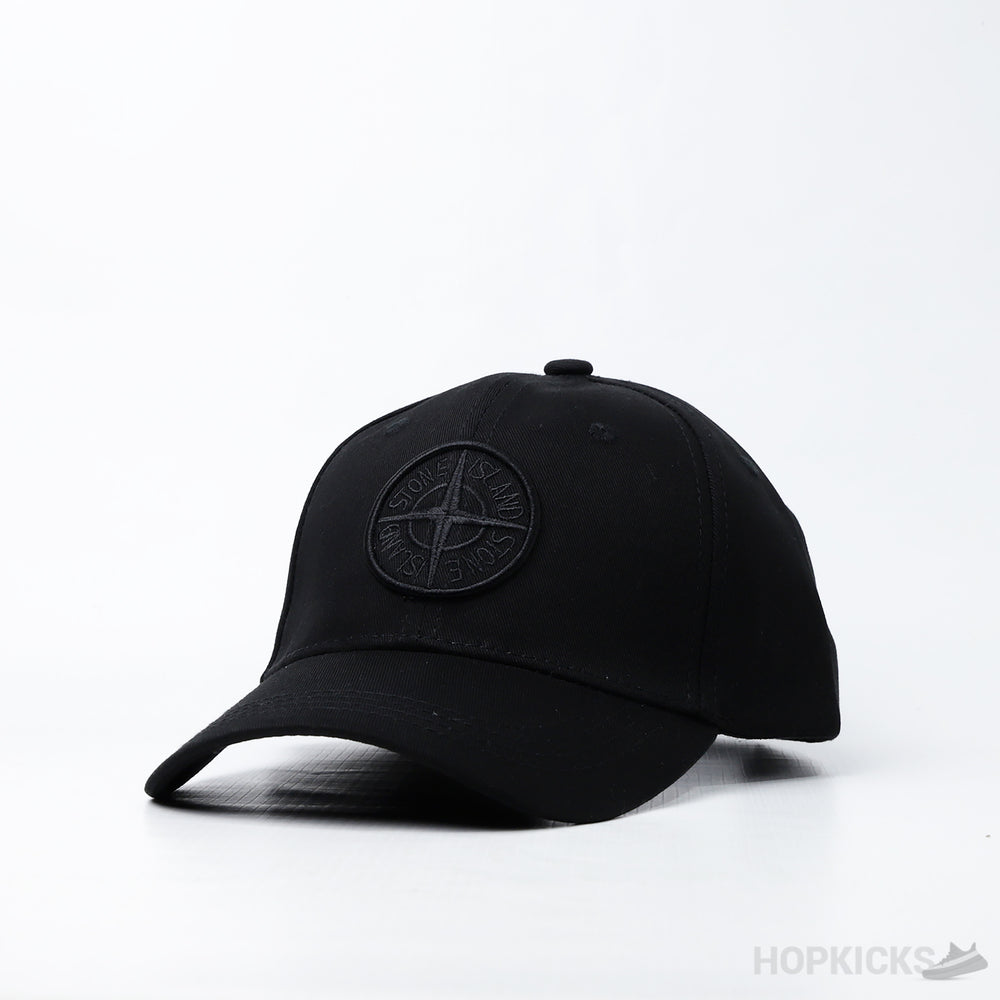 Stone Island Junior Logo Black Cap