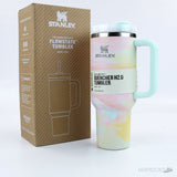 Quencher Tumbler Clean Slate Warm Serene Brushstrokes Watercolors 40 OZ - Photo 1