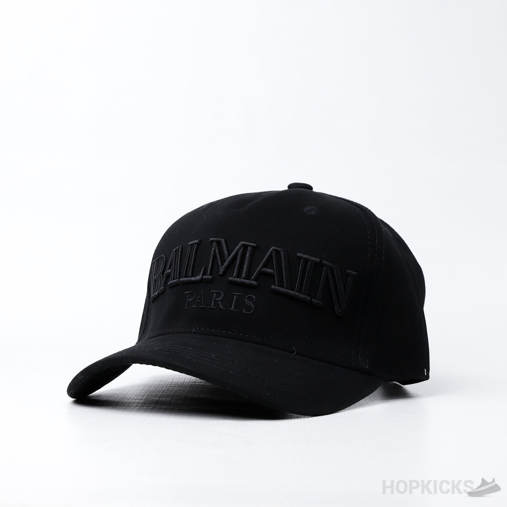 Balmain Embroidered Logo Baseball Cap Black