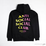 Anti Social Social Club Retaw Hoodie Black - Photo 1