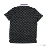 GG Stretch Black Cotton Polo Shirt (Dot Perfect) - Photo 5