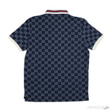 GG Stretch Blue Cotton Polo Shirt (Dot Perfect) - Photo 2