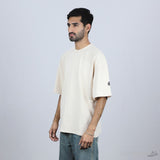 Moncler Beige Black Logo T-Shirt - Photo 2