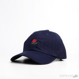 Rose Embroidered Logo Navy Cap - Photo 1